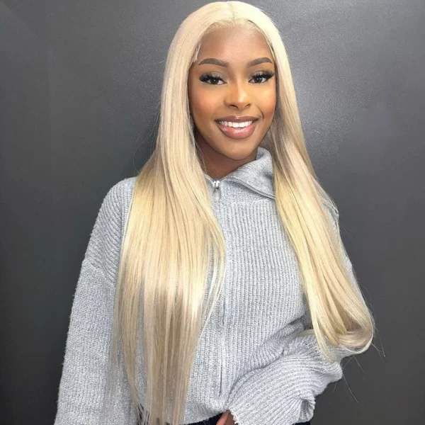 613 blonde HD lace wig straight human hair lace frontal wig 13x4 preplucked glueless brazilian wigs on sale for women choice