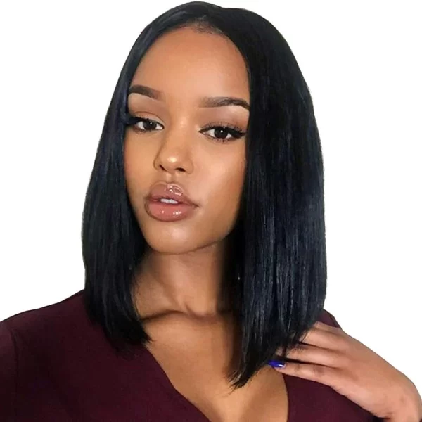 Straight Bob Lace Front Human Hair Wigs Brazilian Remy 13x4 Lace Frontal Wig Human Hair For Women Pre Plucked Short Bob Wigs