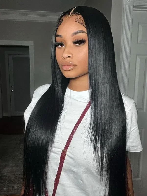 38 inch 13x6 Straight Lace Frontal Wig Human Hair 4x4 HD Lace Front Wig Pre Plucked Brazilian 100% Human Hair Wig Glueless Wigs